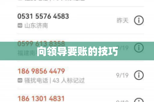 向领导要账的技巧